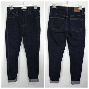 Madewell Womens 10" Blue High Rise Skinny Jeans Pants Size 27